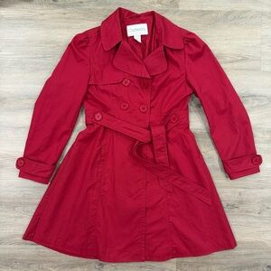 Chadwicks Women's Bold Red Trench Coat